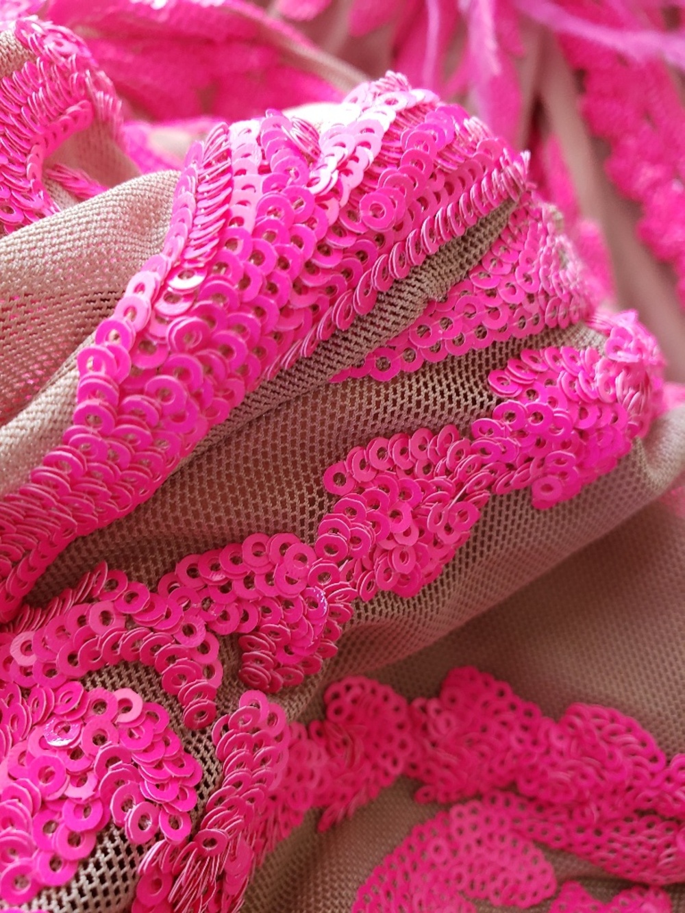 Showstopper Pink Sequin Jumpsuit Size Medium